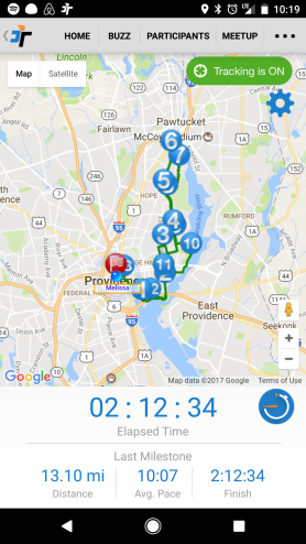 Race tracking provided by RaceJoy